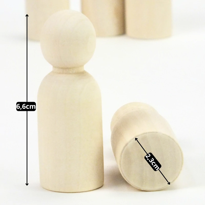 Natúr fabábu fiú 2,3x6,6cm 5db/csomag
