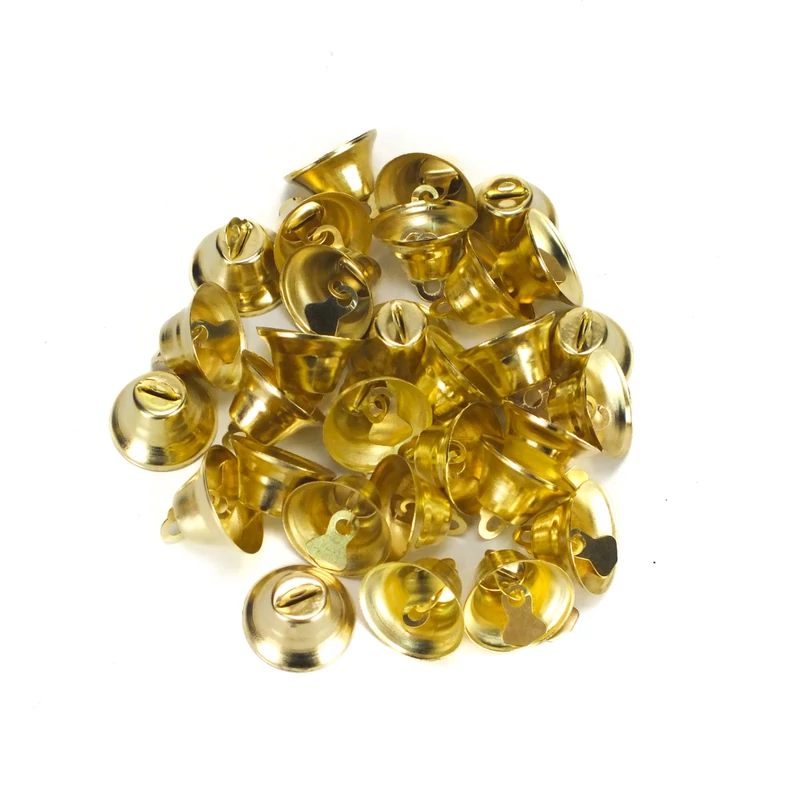 Fém csengő arany 2,5cm 30db/cs