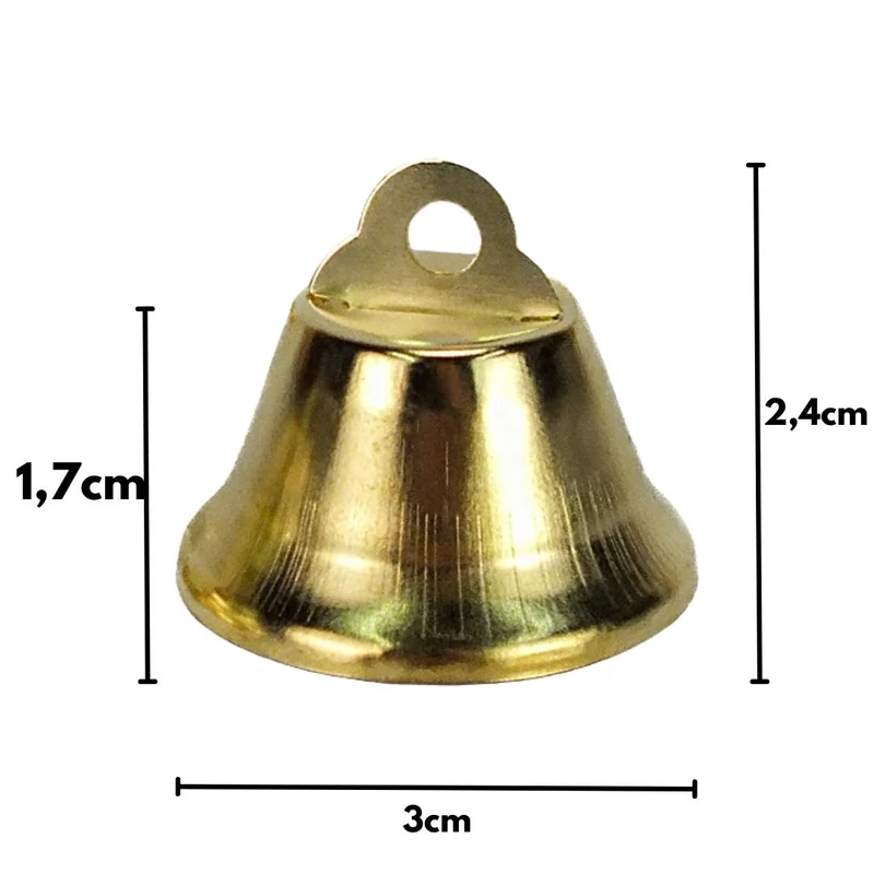 Fém csengő arany 3cm 200db/csomag - OKOSÁR!