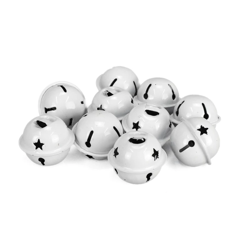 Fém kolomp fehér 3x2,5cm 10db/cs