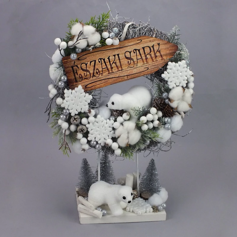 Fa talp kreatív dekorációkhoz 2-es fehér 20/#