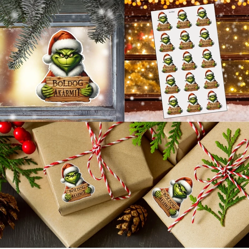 Matrica - Grincs - Boldog akármit 15db/lap