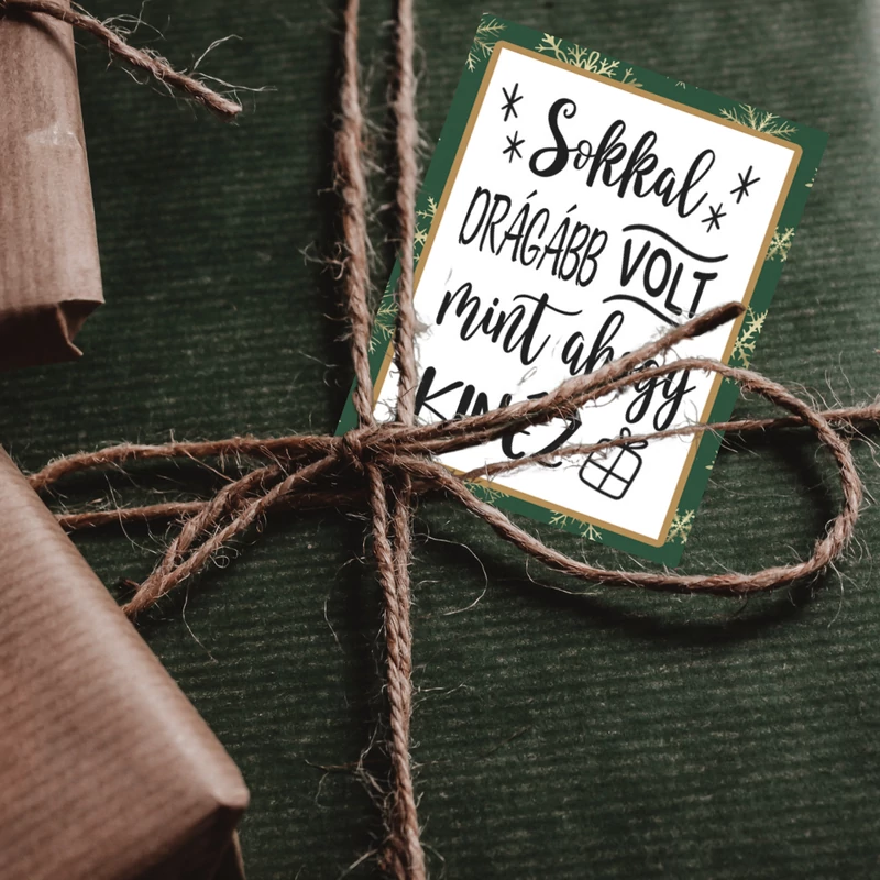 Matrica - Ajándékcsomagra matrica humoros 15db/lap