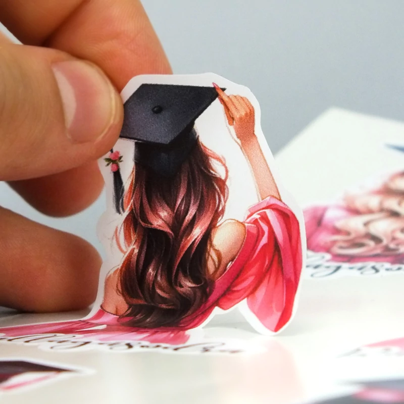 Matrica - ballagásodra lány 6db/lap