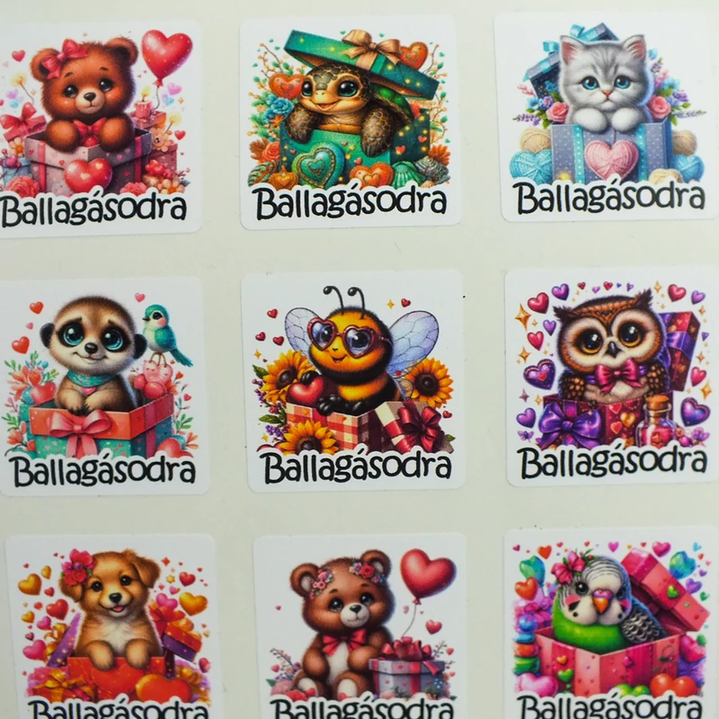 Matrica - ballagási ovis vegyes 15db/lap