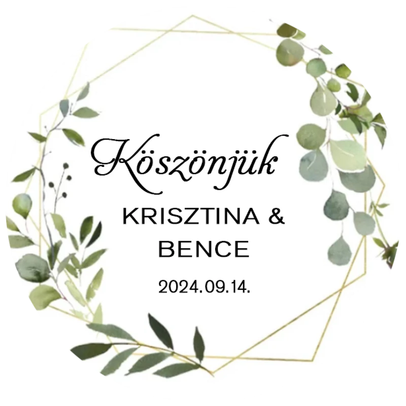 Matrica - Egyedi névvel ellátott személyre szabott matrica