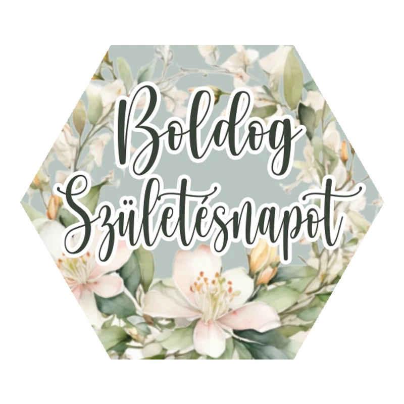 Matrica - Boldog születésnapot 3 forma 15db/lap