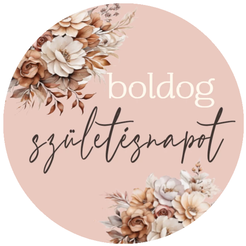 Matrica - Boldog születésnapot 3 forma 15db/lap