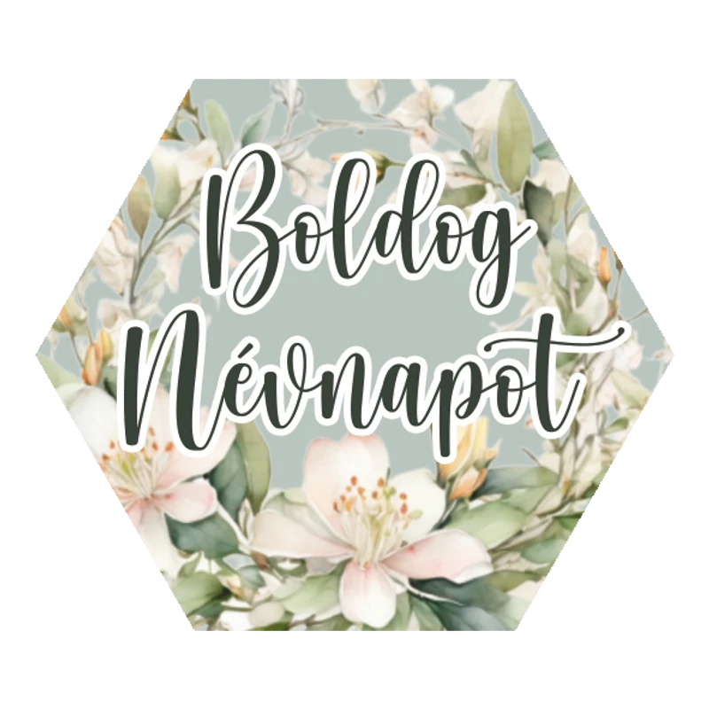 Matrica - Boldog névnapot 3 forma 15db/lap