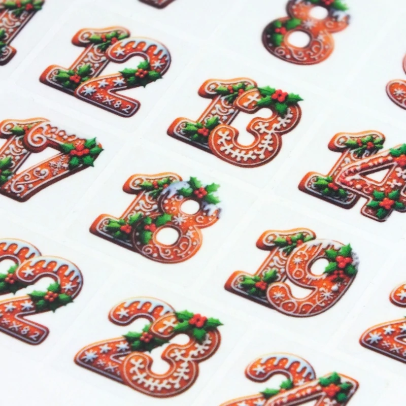 Matrica - Mézi adventi készülődés - átlátszó 29db/lap