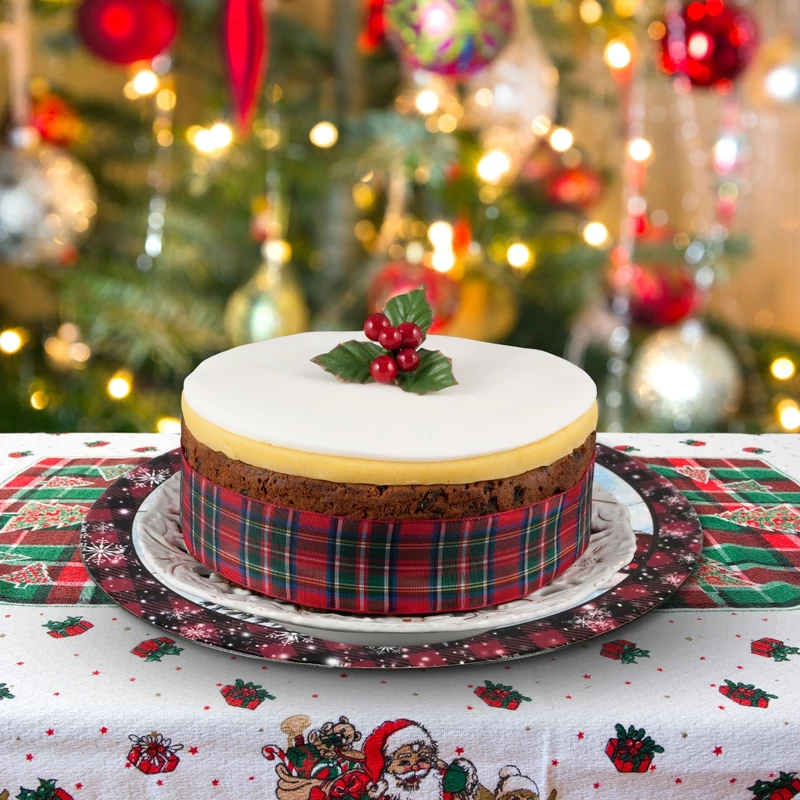 Műanyag kerek tálca Merry Christmas 33cm