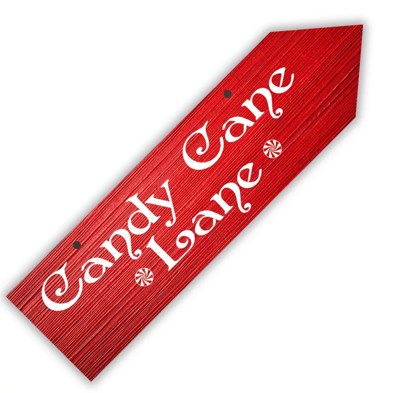 Candy Cane Lane fa nyíl 30 cm