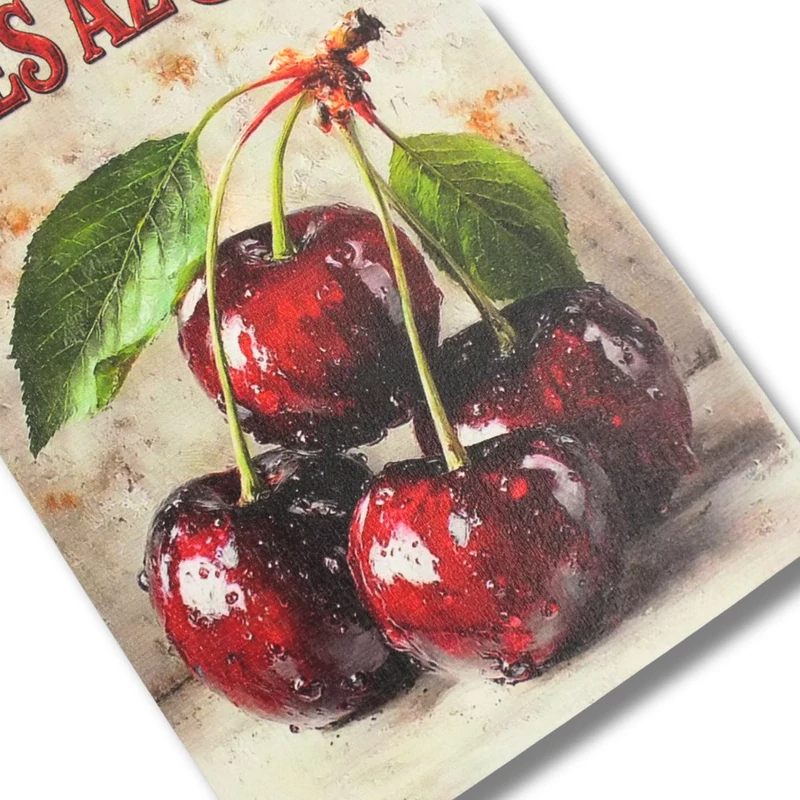 Nyomtatott fa tábla - Nálunk édes az élet 13x24,3cm