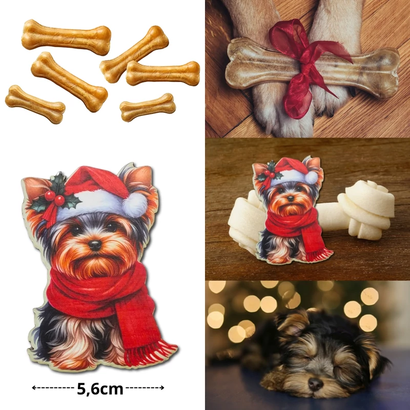 Nyomtatott dekorkarton - Ünnepi 'Yorki' 2db/csomag