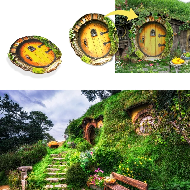 Nyomtatott dekorkarton - Hobbit ajtó