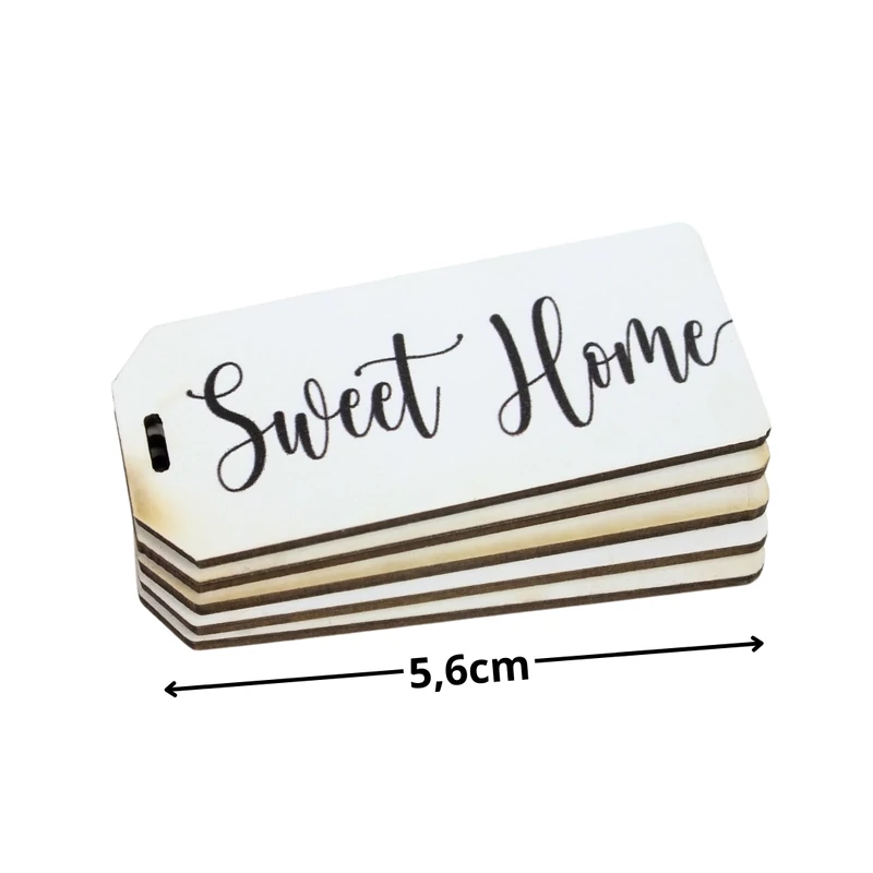 Nyomtatott dekorkarton - Sweet Home biléta 5db/csomag
