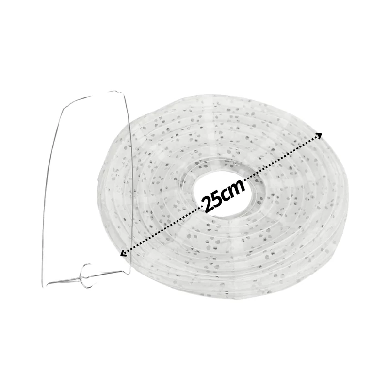 Papír lampion csipkés 25cm