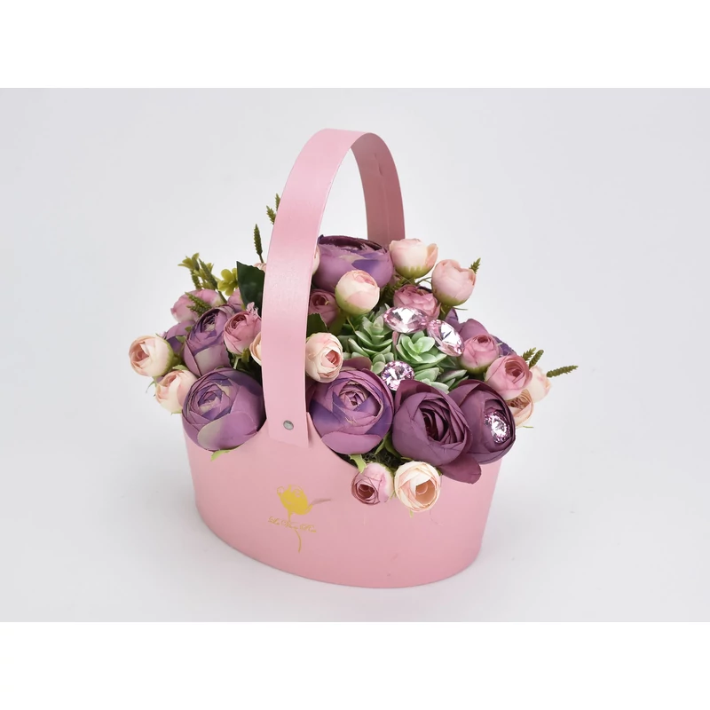 Kristály strassz rózsaszín 18mm 12db/csomag