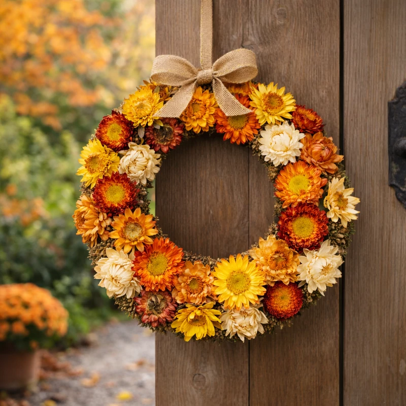 Szalma rózsa narancs 15db/csomag