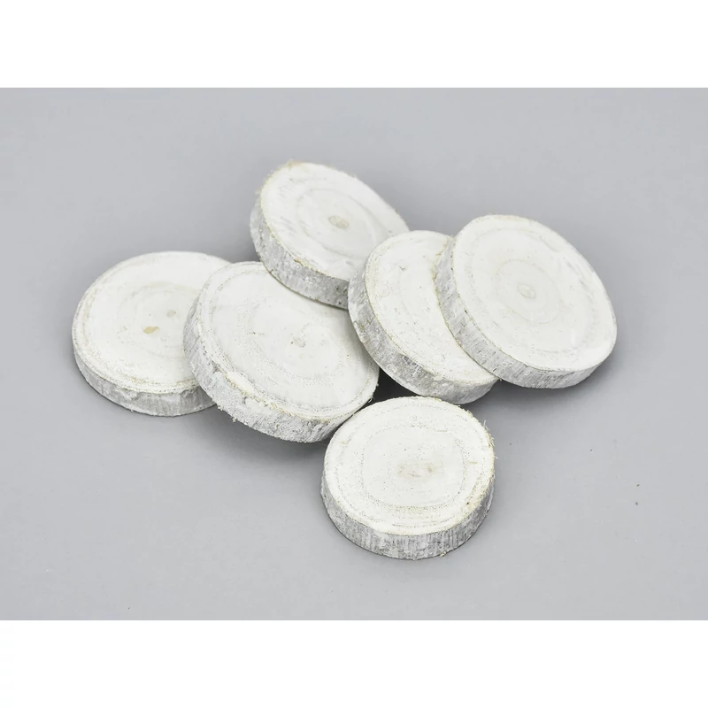 Fehér fakorongok 3-4cm 0,5kg/csomag