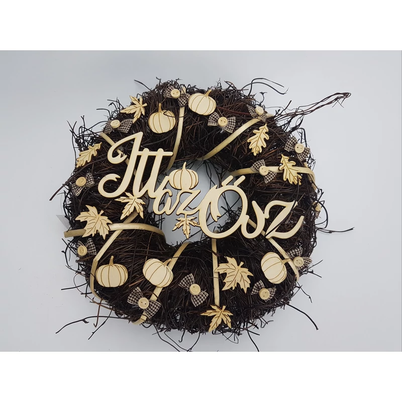 Natúr fa - Őszi falevelek 3,5cm 9db/csomag