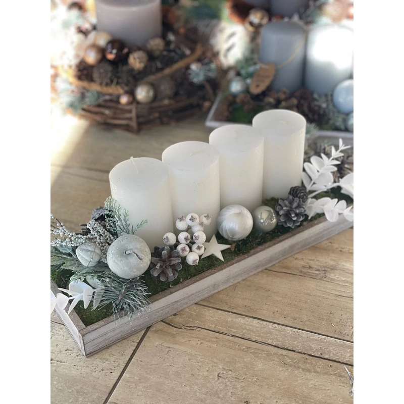 Dekoláda fehér hosszú 35x10cm