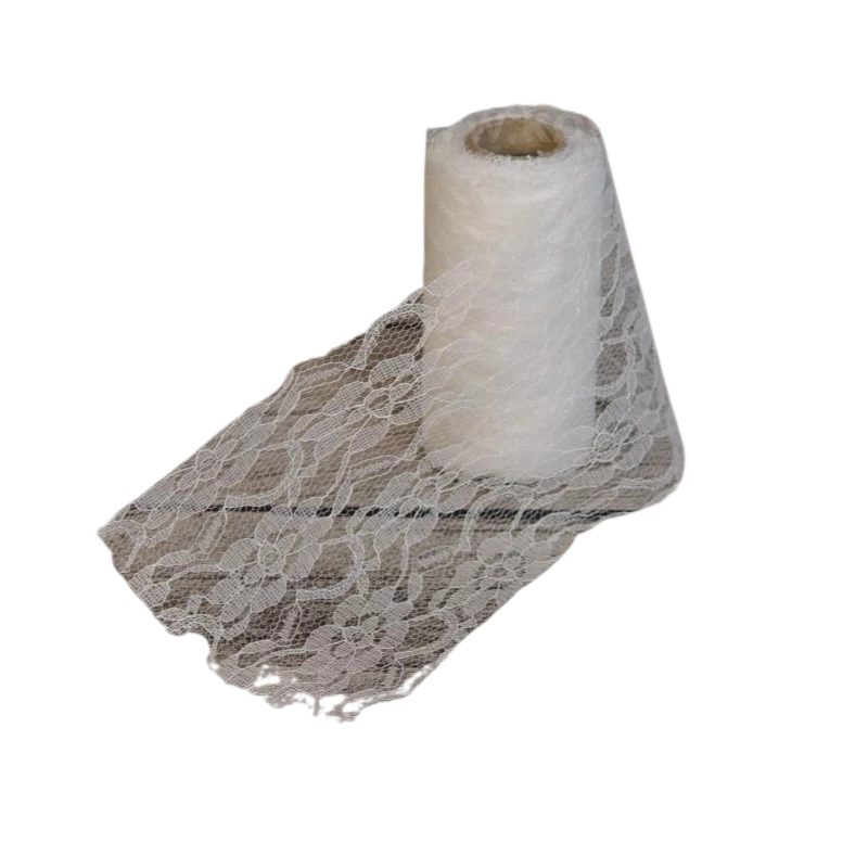 Csipke szalag fehér 9-11cm*1,5-1,8méter