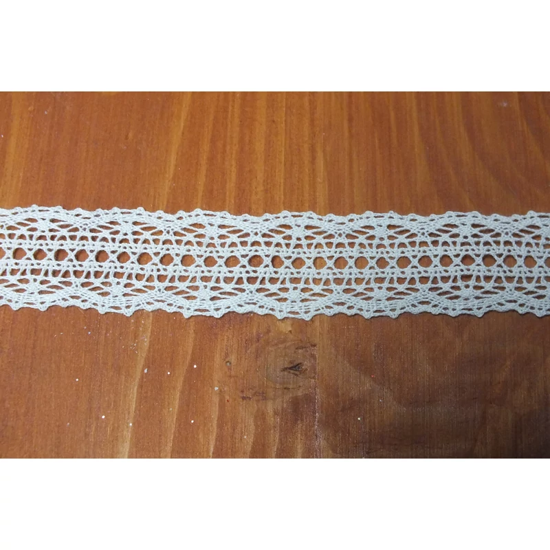 Ekrü pamut csipke 2,5cm*2méter