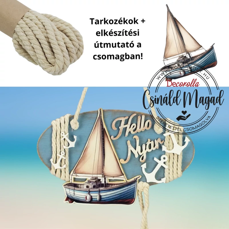 Csináld magad! - Balatoni kopogtató 25cm