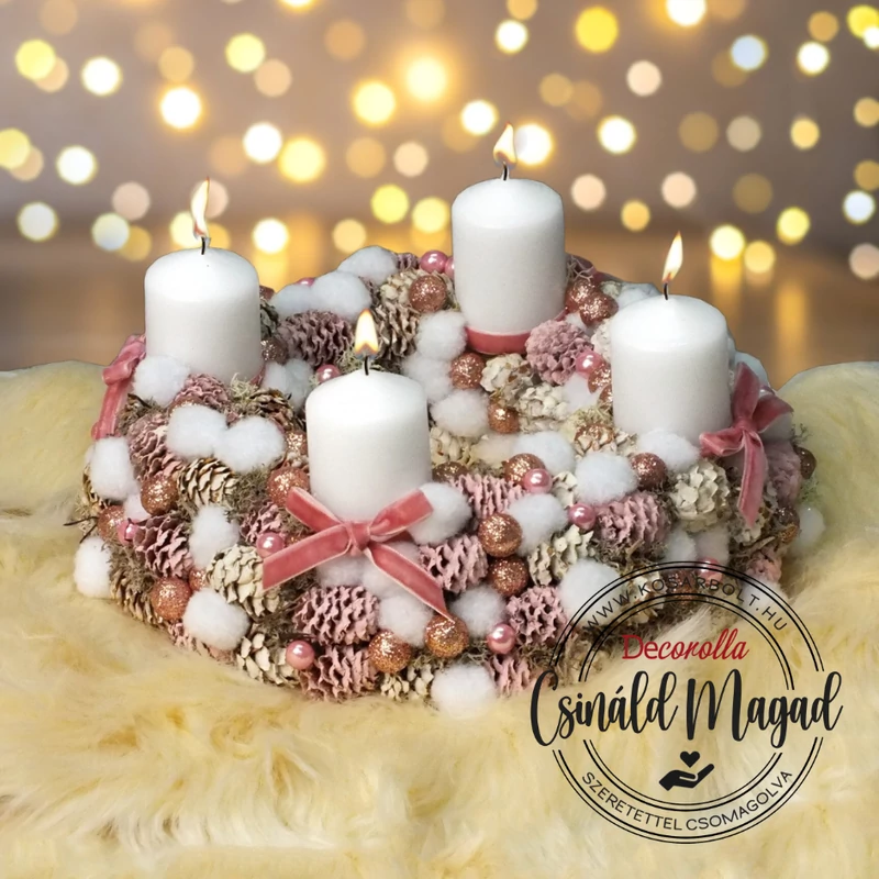Csináld magad! - Terméses fehér adventi koszorú