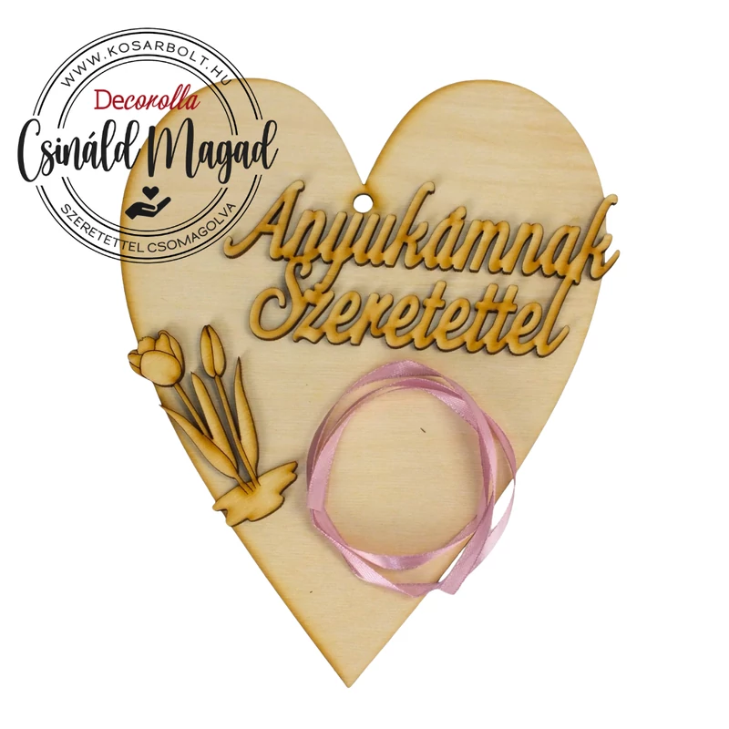 Csináld magad - Anyák napi szív "Anyukámnak Szeretettel"
