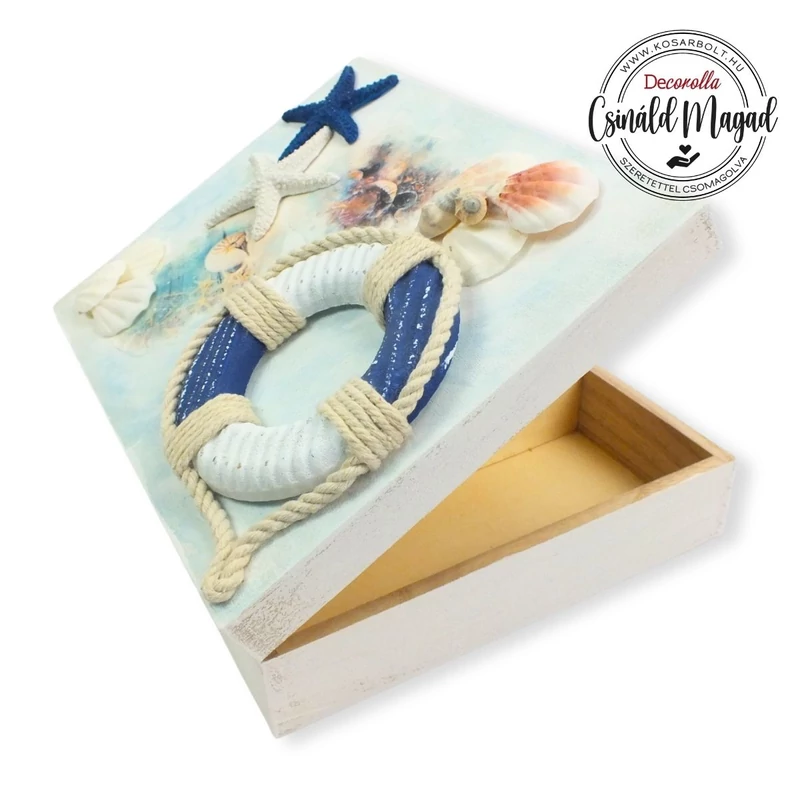 Csináld magad - Vízparti emlékek kincsesdoboz 20x25cm