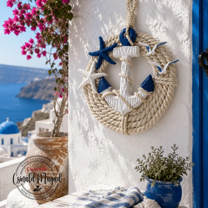 Csináld magad - Tengerész horgony falidísz 20cm