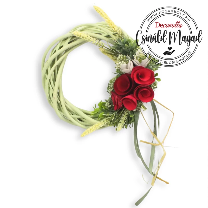Csináld magad - Nyári harmónia virágkoszorú 20cm