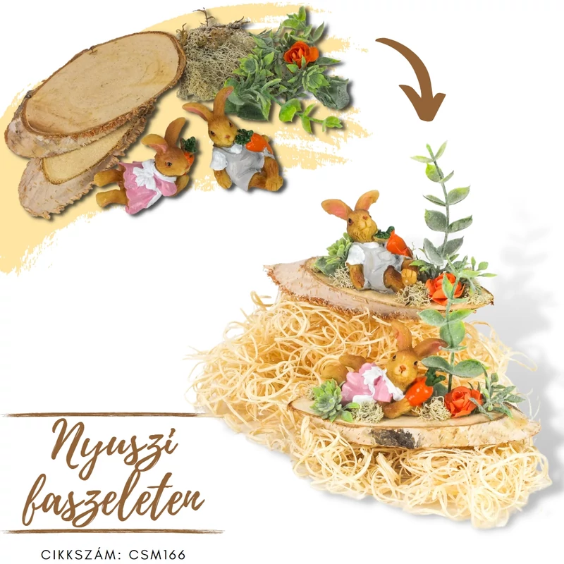 Csináld magad - Nyuszi mini hasábon 2db