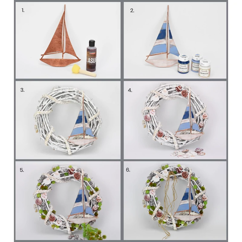 Csináld magad - Vitorlás koszorú DIY