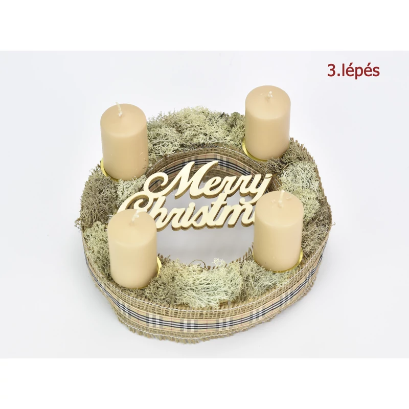 CSM 02 Csináld magad - Adventi koszorú natúr