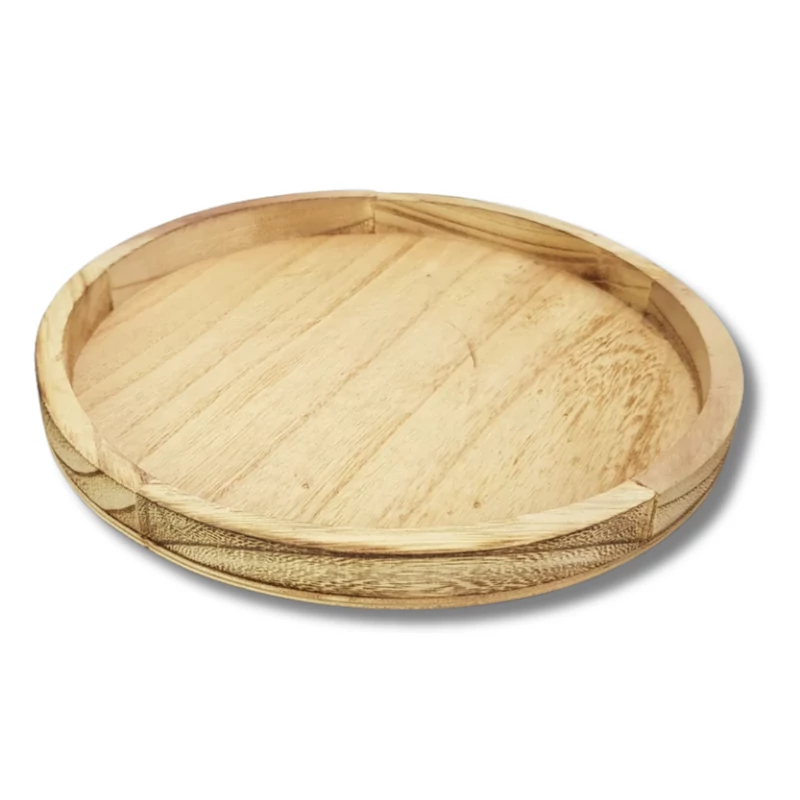 Fa tálca barna 26cm