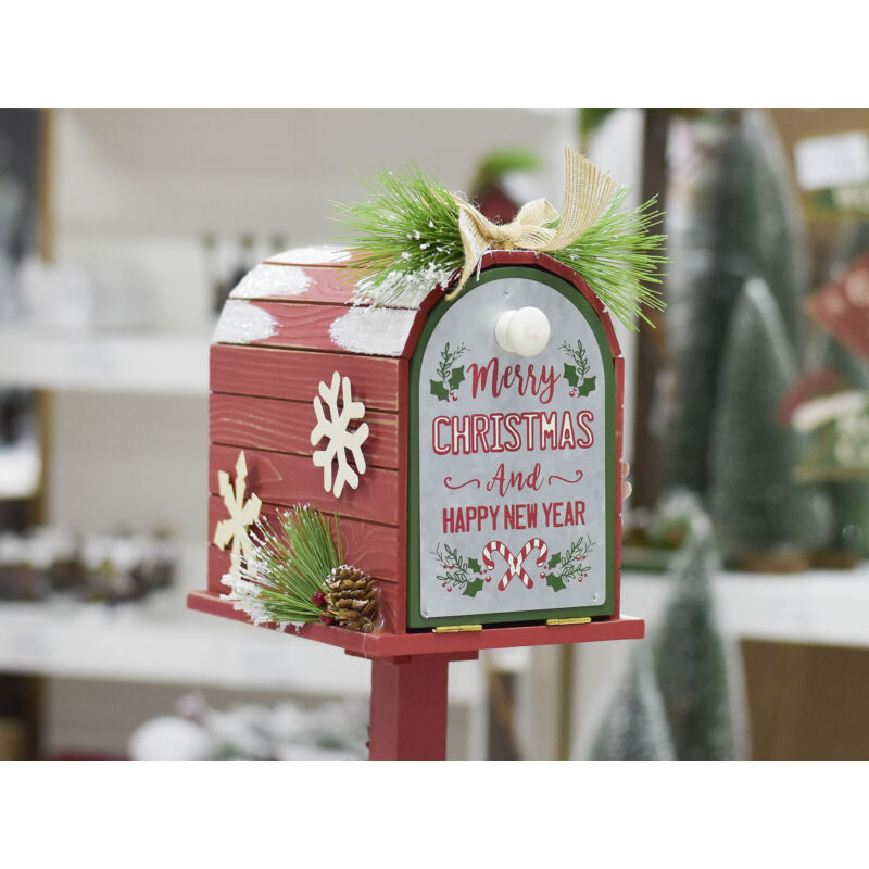 Karácsonyi portál dekoráció - postaláda