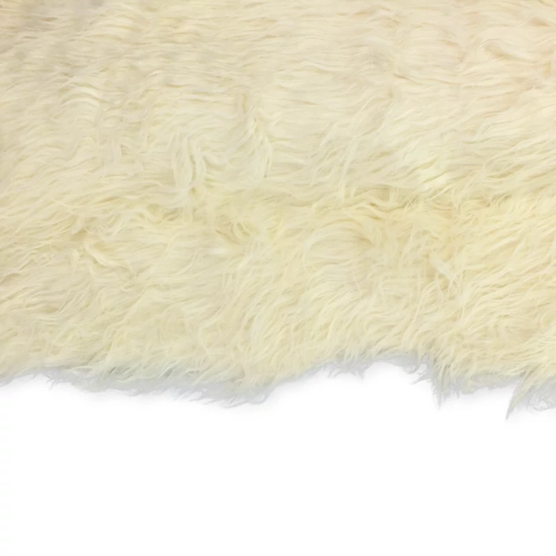 Kócos műszőrme krém 60cm x 1,8méter - OKOSÁR!