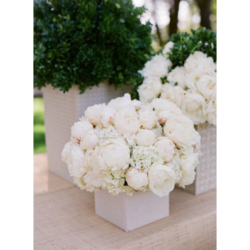 Dekoláda fehér kocka fogantyúval 11*11*8cm