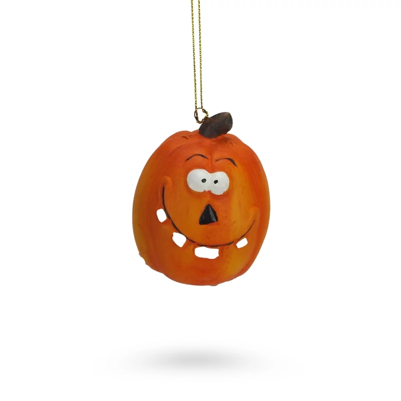 Halloween felakasztható kerámia tök 1db