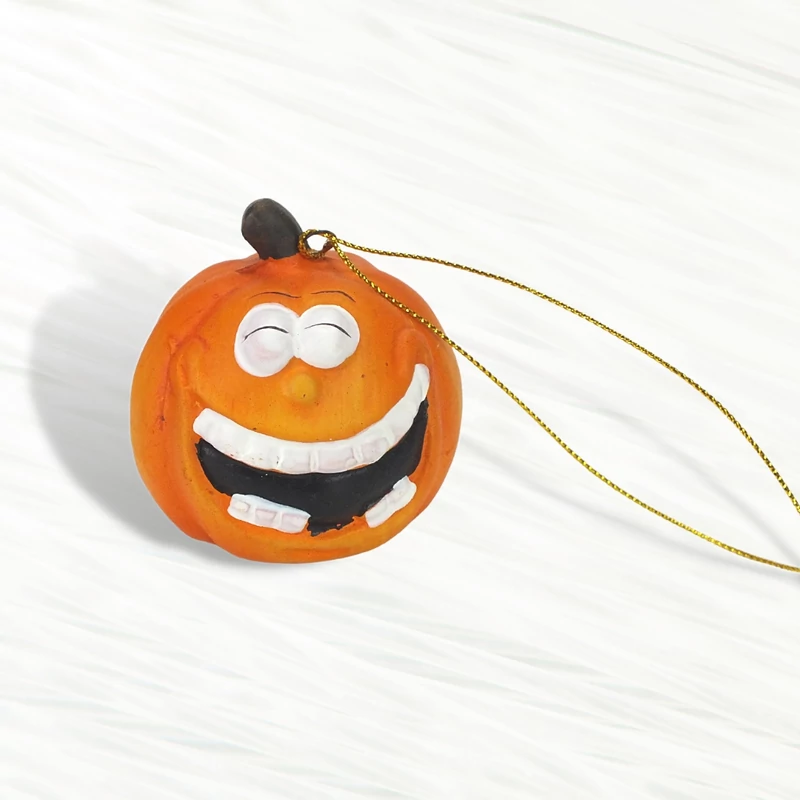 Halloween felakasztható kerámia tök 1db
