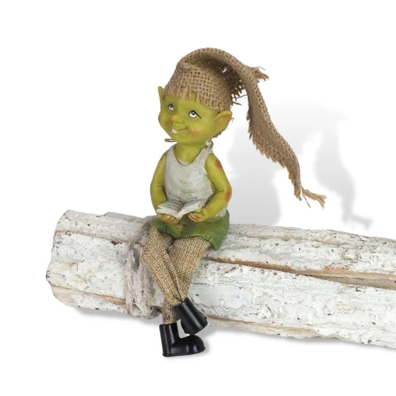 Lógólábú kobold könyvvel - KIFUTÓ