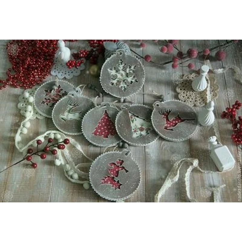 Natúr fa - Karidísz dupla angyal 8,5cm