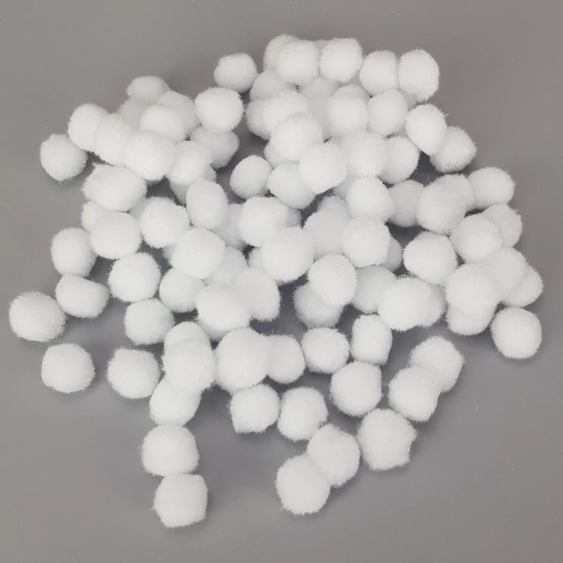Fehér pompon 2cm 100db/csomag