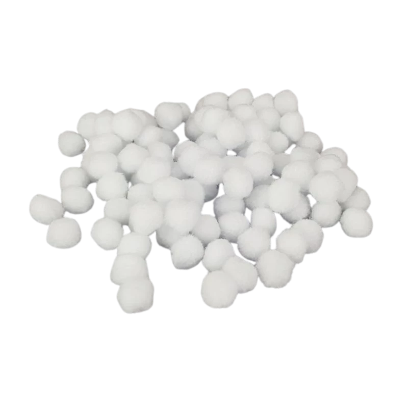 Fehér pompon 2cm 100db/csomag