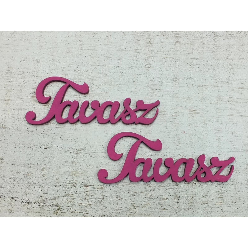 Tavasz felirat magenta 
