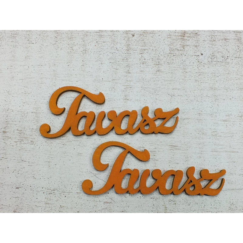 Tavasz felirat narancs 
