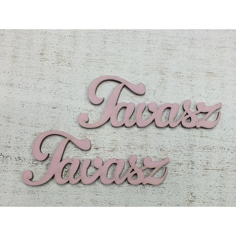 Tavasz felirat rózsaszín 